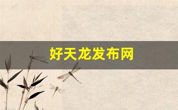 天龙八部发布站：好天龙发布网(好天龙网站)