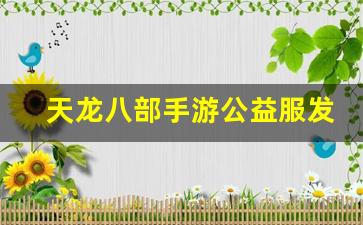 天龙私服：天龙八部手游公益服发布网(天龙八部手游公益服发布网如何下载)