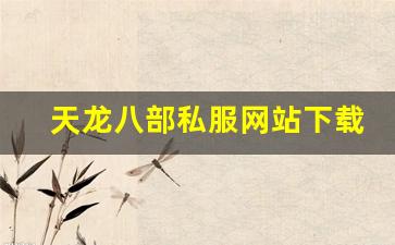 天龙八部私服网站下载