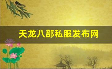 天龙八部私服发布网(天龙八部官网端游)