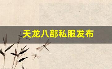 天龙八部私服发布(天龙八部手游sf最新发布网)