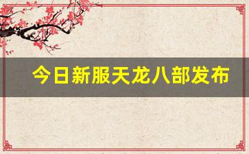 今日新服天龙八部发布网(天龙八部新服预告) (4)